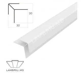 Угол наружный ПВХ L-2,9м - белый