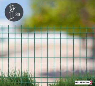 Панель для забора оцинкованная и крашенная (зеленый) ECO  D-3,2 H-0,6м L-2,5м - image thumb 5