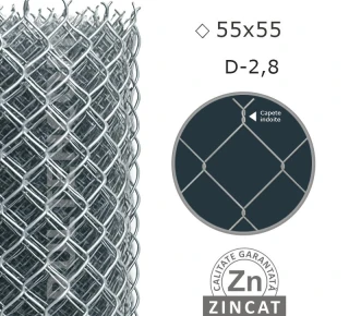 Сетка Рабица LUX 55х55 D-2,8 мм H-1,5 м L-10 м