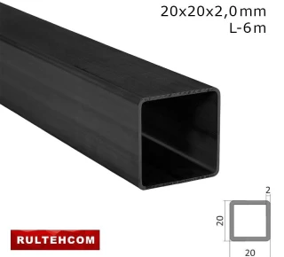 Труба профильная 20х20x2,0 мм L-6м