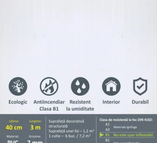 Panou PVC laminat PREMIUM 400x3000mm - Q022 - image thumb 2