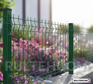 Панель для забора оцинкованная и крашенная (зеленый) ECO  D-3,2 H-0,6м L-2,5м - image thumb 6