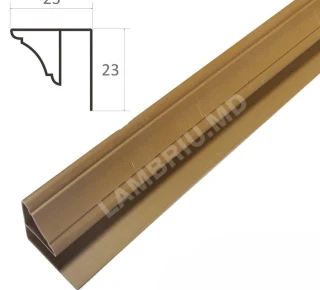 Плинтус ПВХ L-2,9м - dark wood