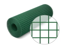 Сетка сварная оцинкованная c ПВХ покрытием в рулонах
