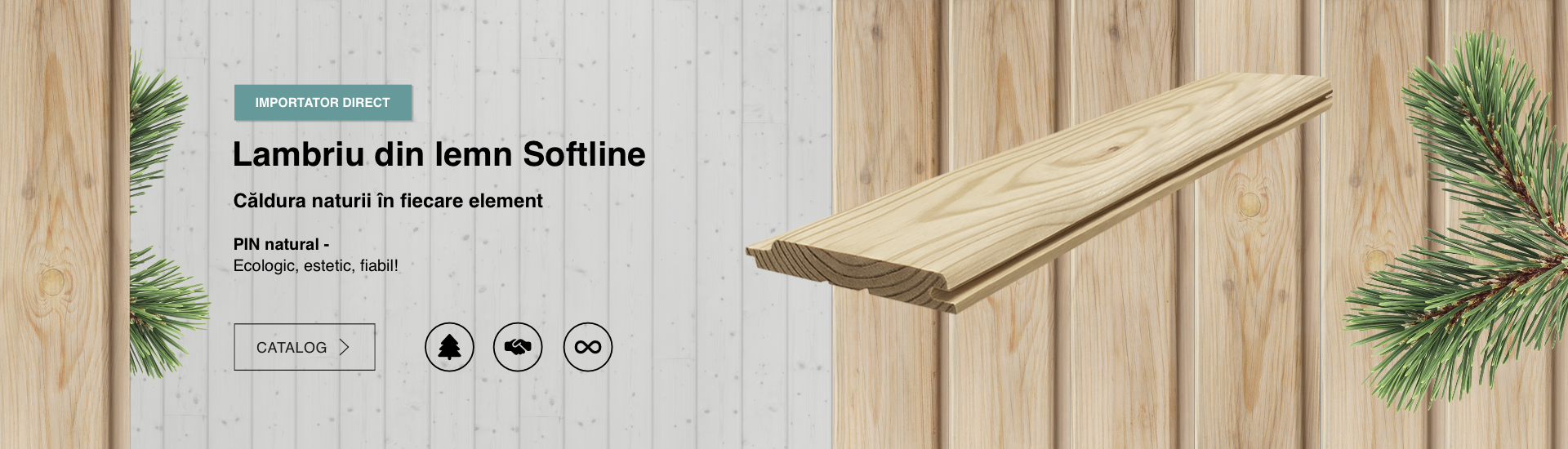 Lambriu lemn Softline